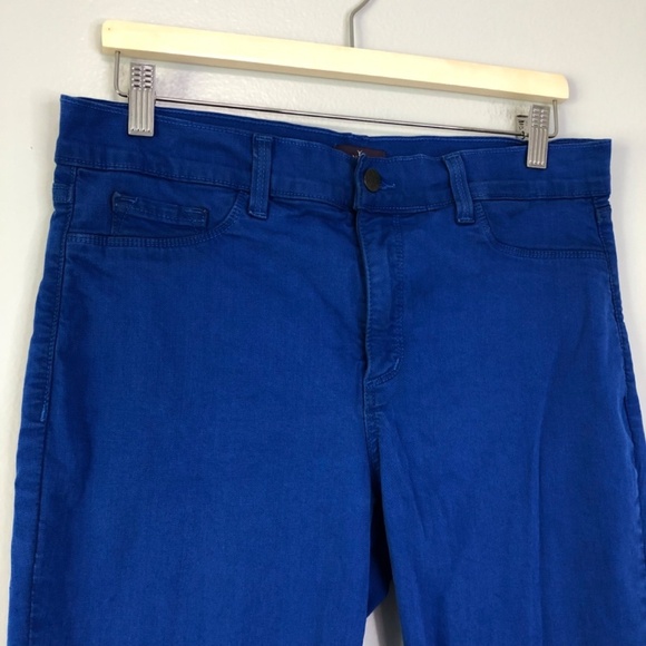 NYDJ Lift Tuck Ankle Jegging Jeans Cobalt Blue Size 10 - Picture 3 of 15